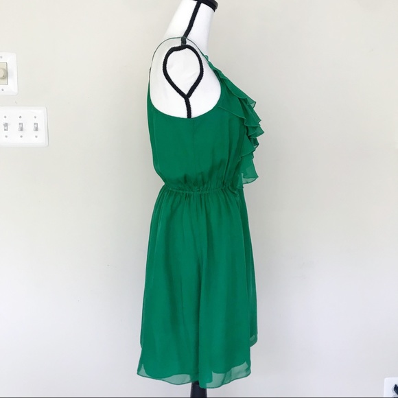 Rebecca Taylor Silk Green Cami Top Dress - Picture 3 of 7